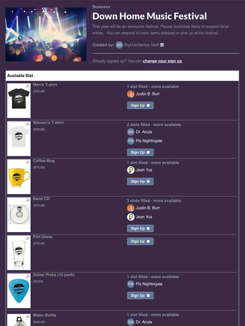 Sell Festival Merchandise
